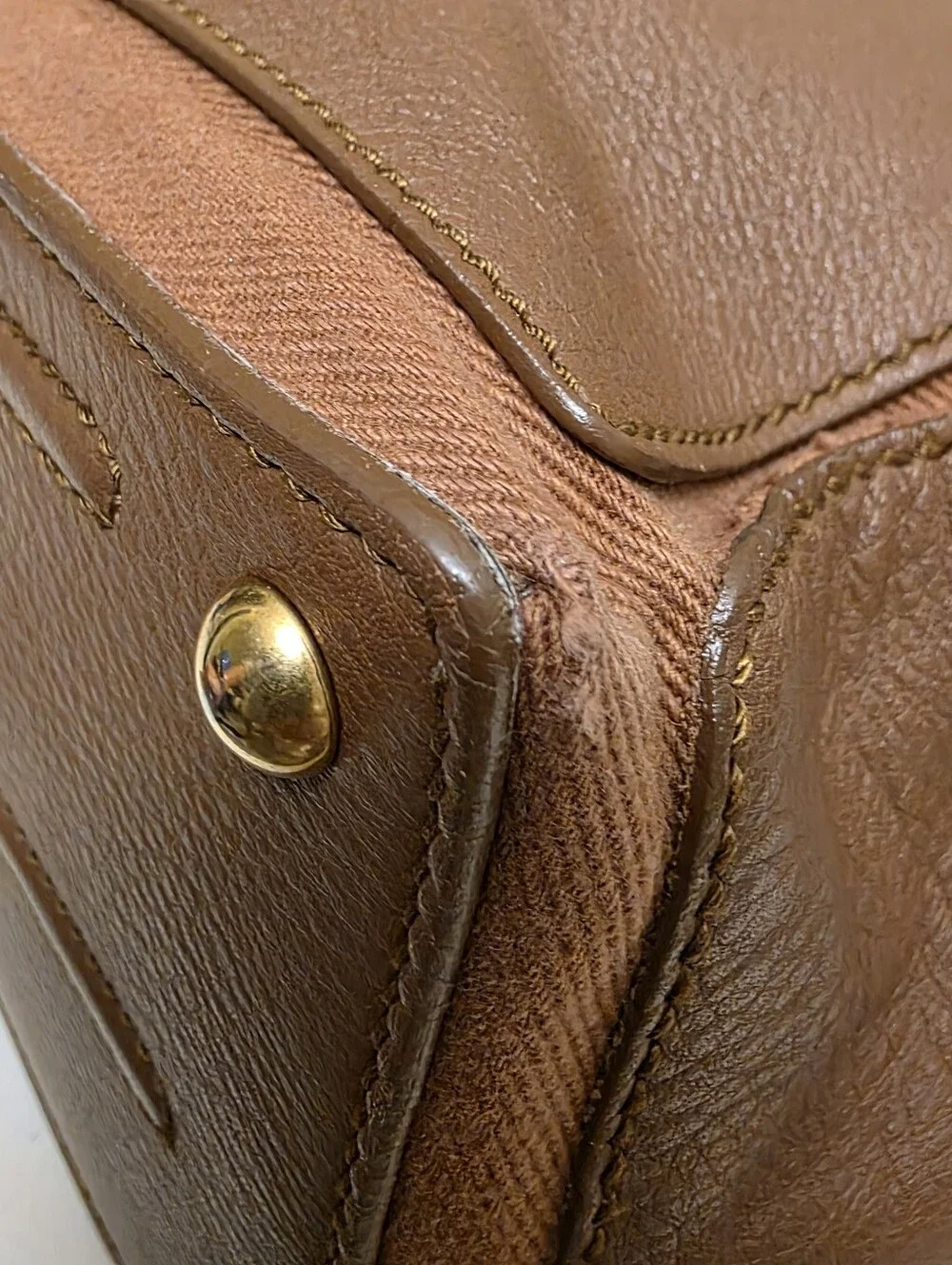 Yves Saint Laurent | Authentic Vintage Brown Sac Muse Two Leather Satchel